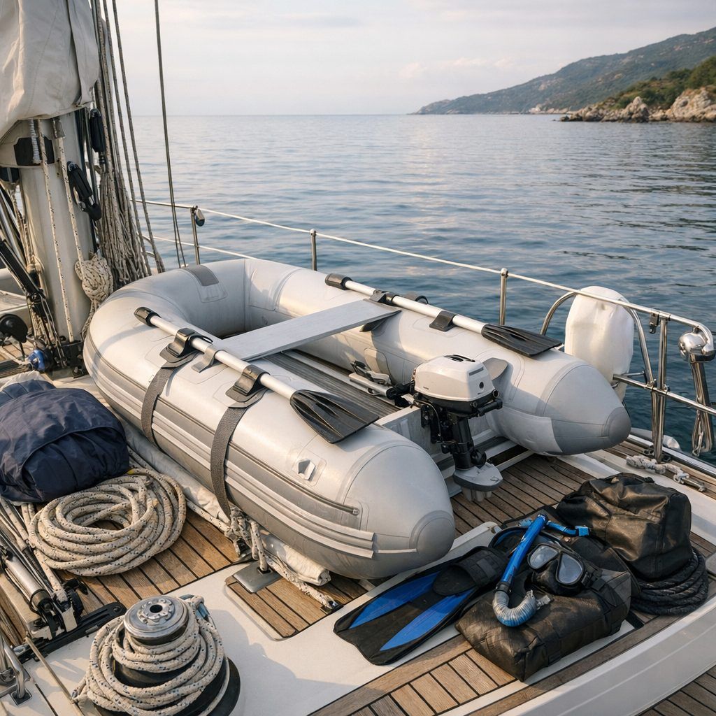Bien ranger son annexe à bord sans perdre l’accès