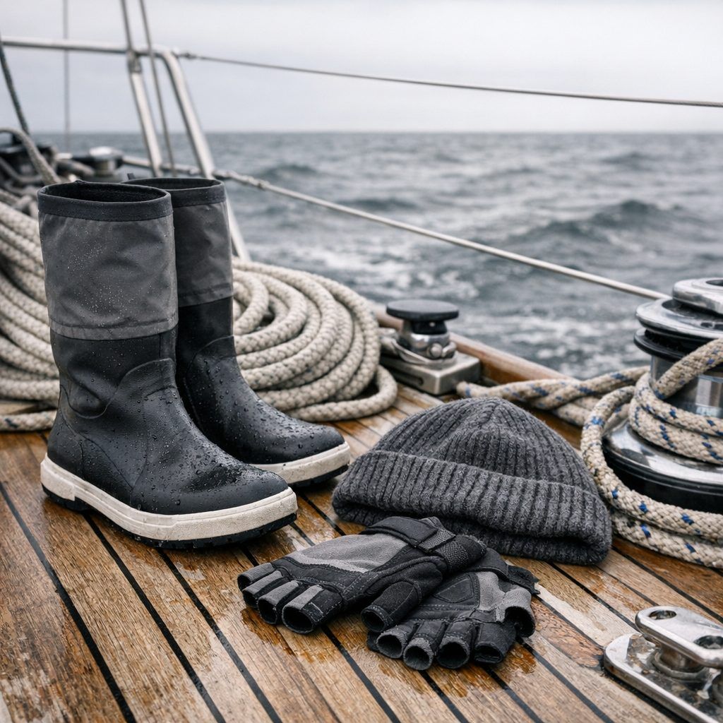 Froid en mer : bien choisir bottes, gants et bonnet