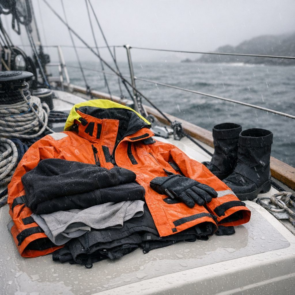 Naviguer au sec : ciré et couches selon la météo