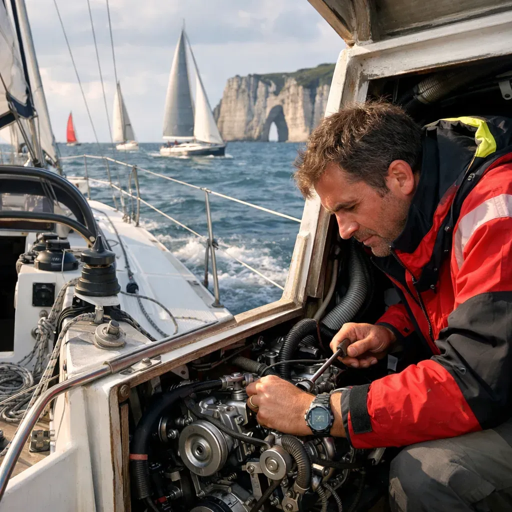 Moteur in-board de voilier : entretien fiable
