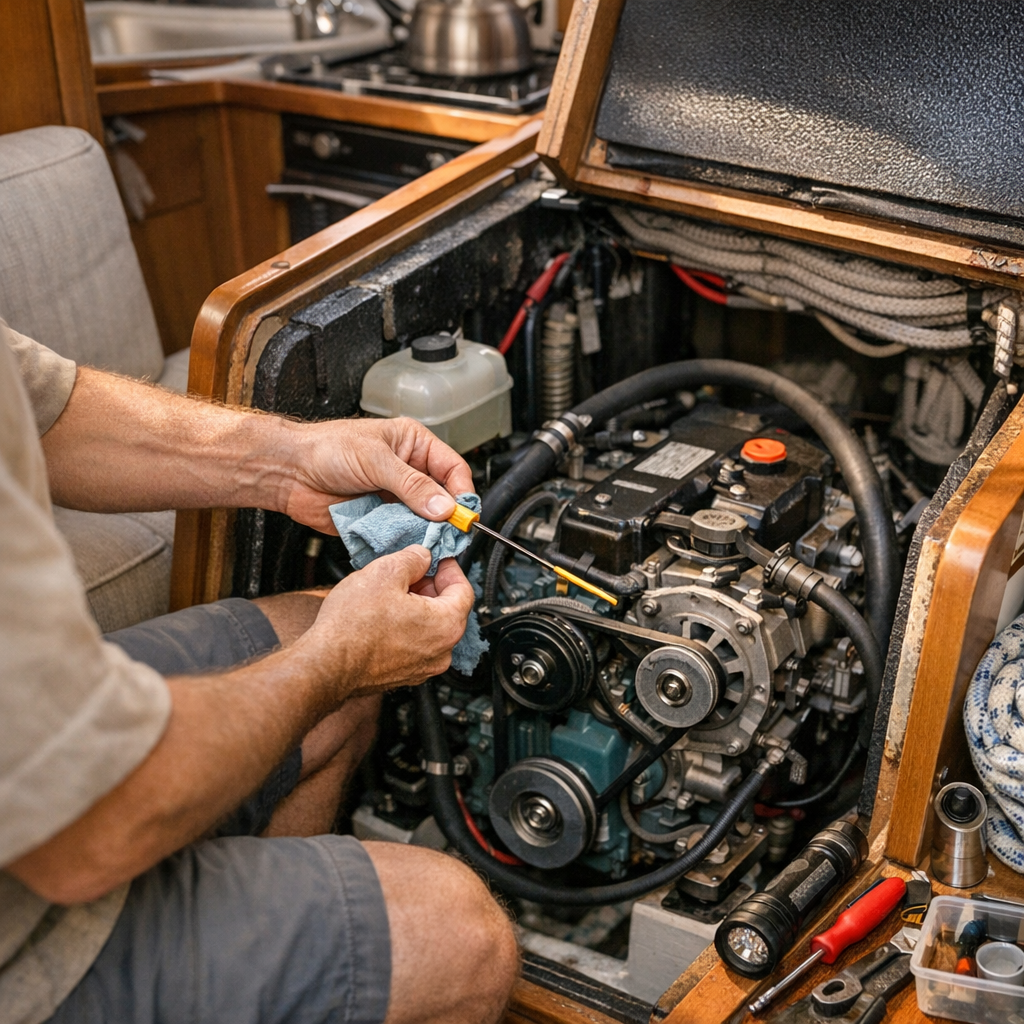 Réaliser les contrôles courants sans transformer la cale moteur en atelier