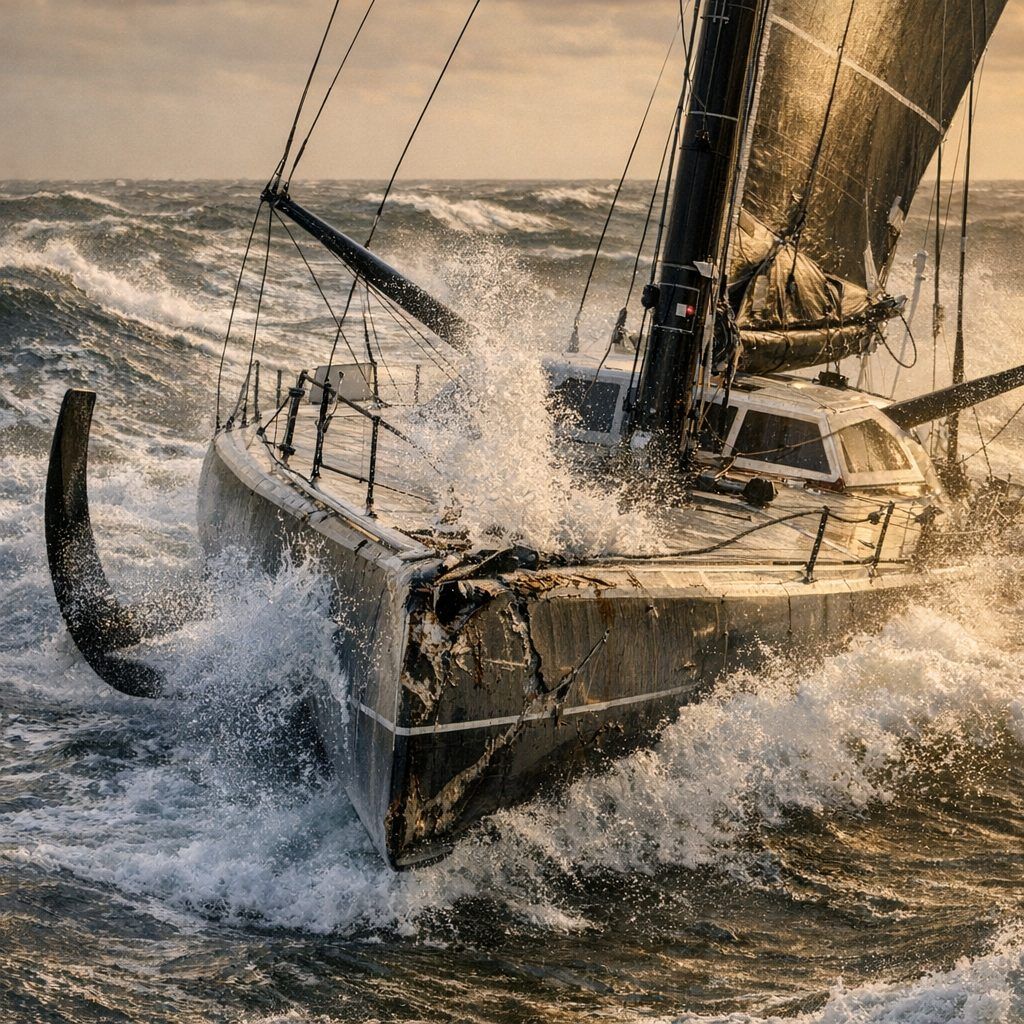 Les limites techniques : mer formée, structure, avaries et fatigue