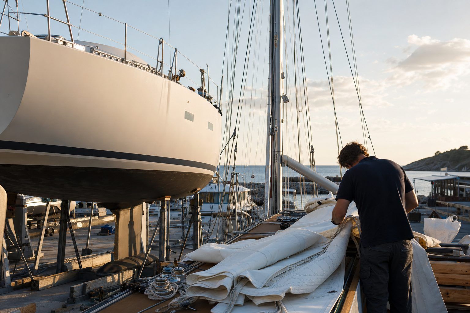 Comment est fait un voilier&nbsp; : coques, gréement et voiles