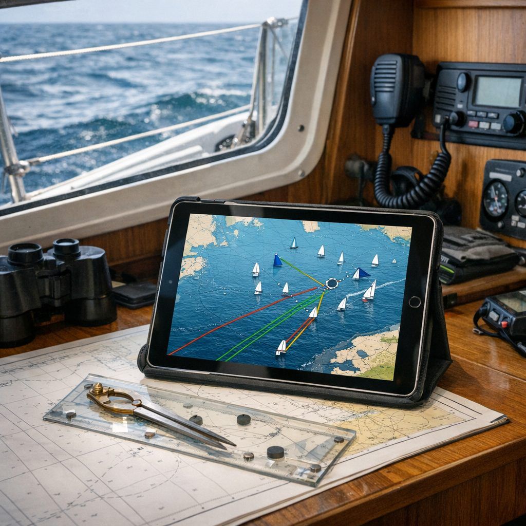 Cartographie de course, routage et trajectoires à décoder