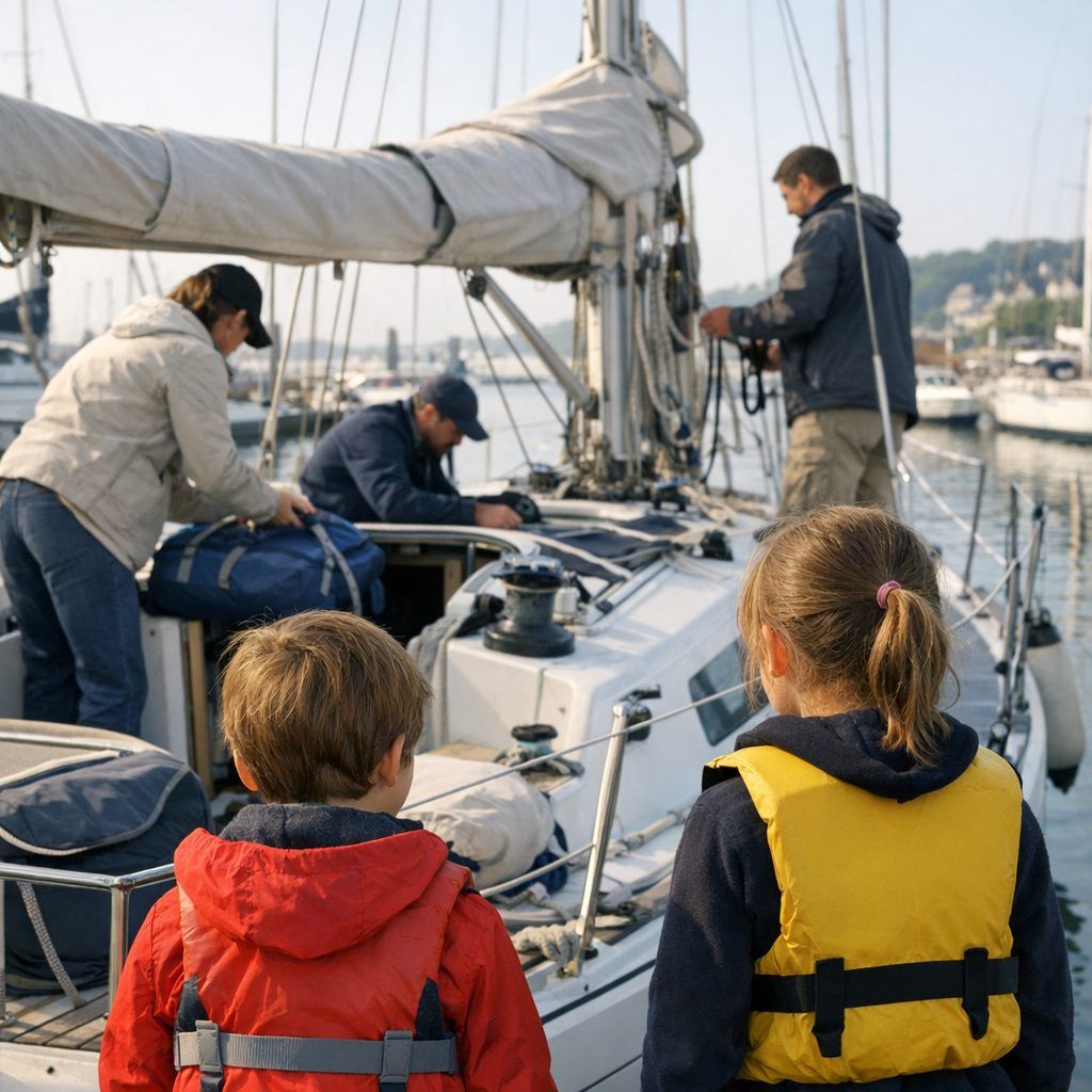 Naviguer avec des enfants : un équipage prêt et sûr