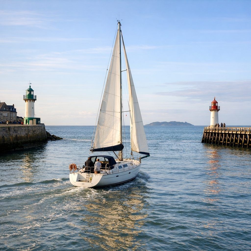 Voile depuis la Normandie : Jersey, Guernesey, Aurigny