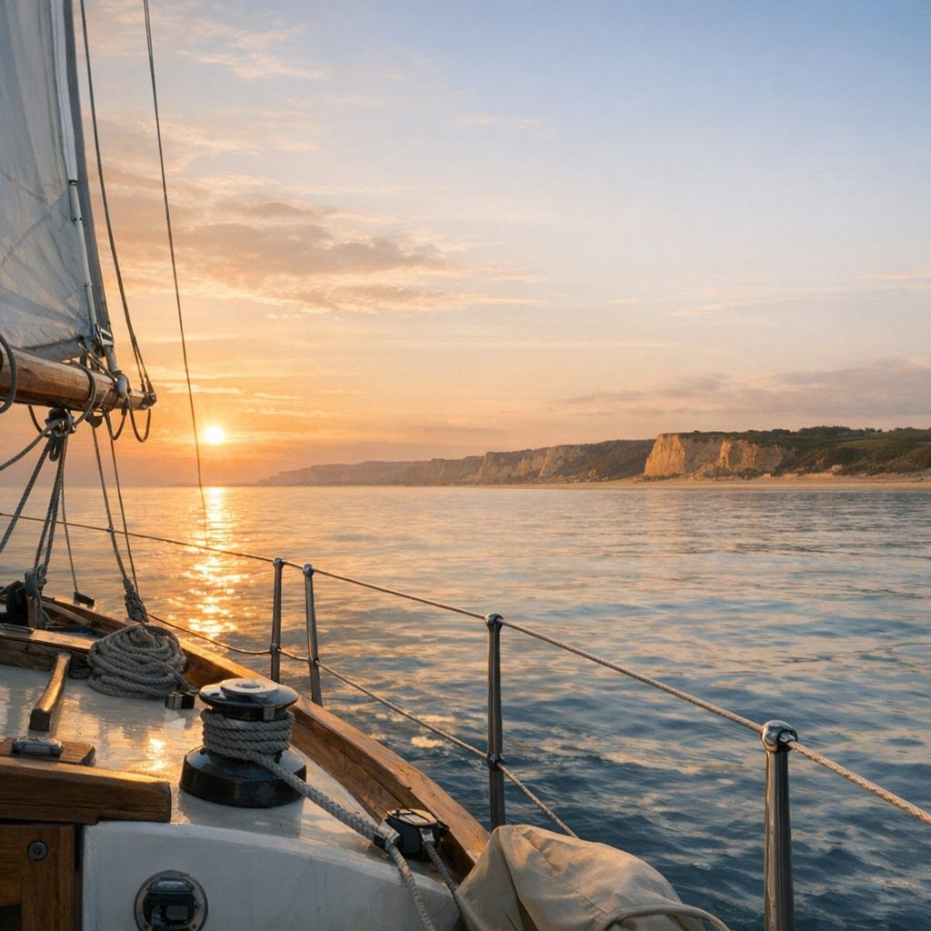 Débarquement de Normandie depuis la mer : repères nautiques