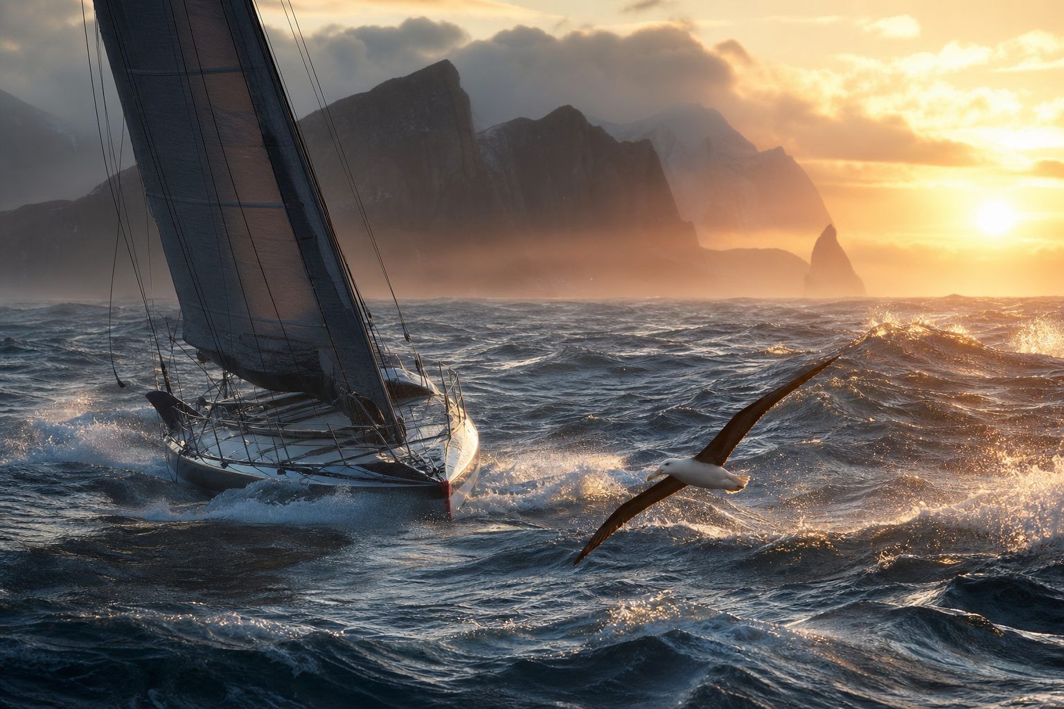 Cap Horn, albatros et échos de la poésie maritime classique