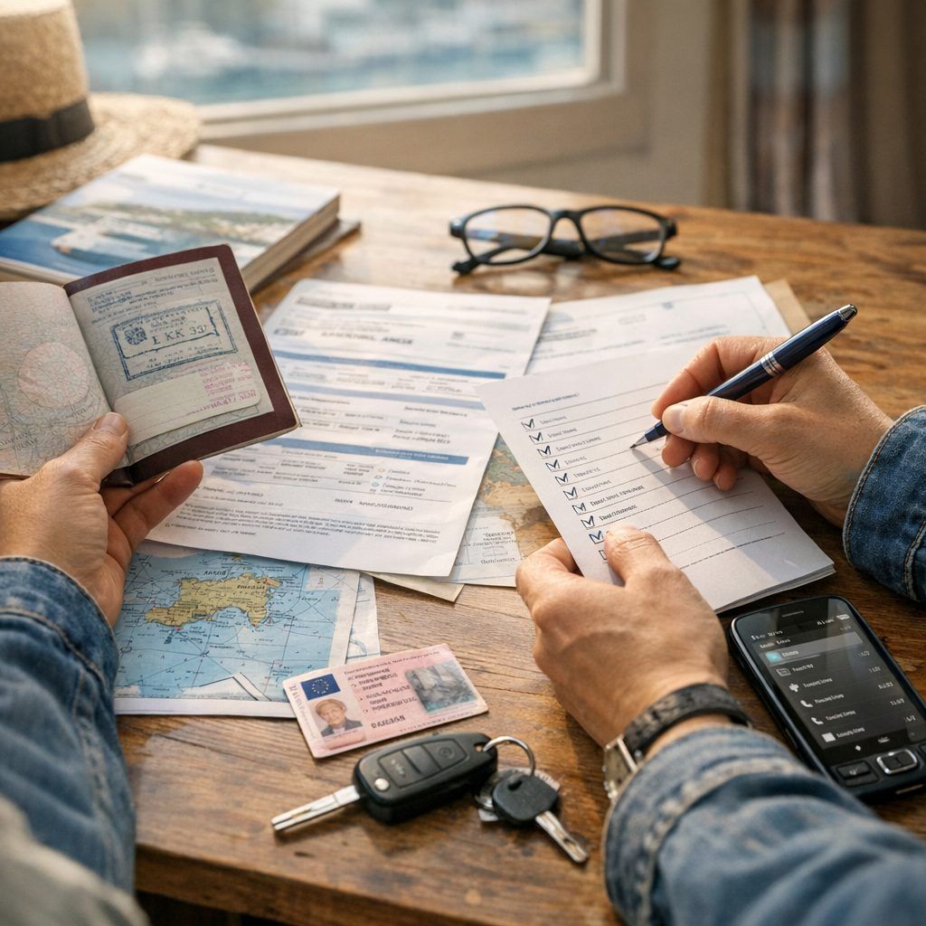 Vérifier documents, formalités et moyens de contact