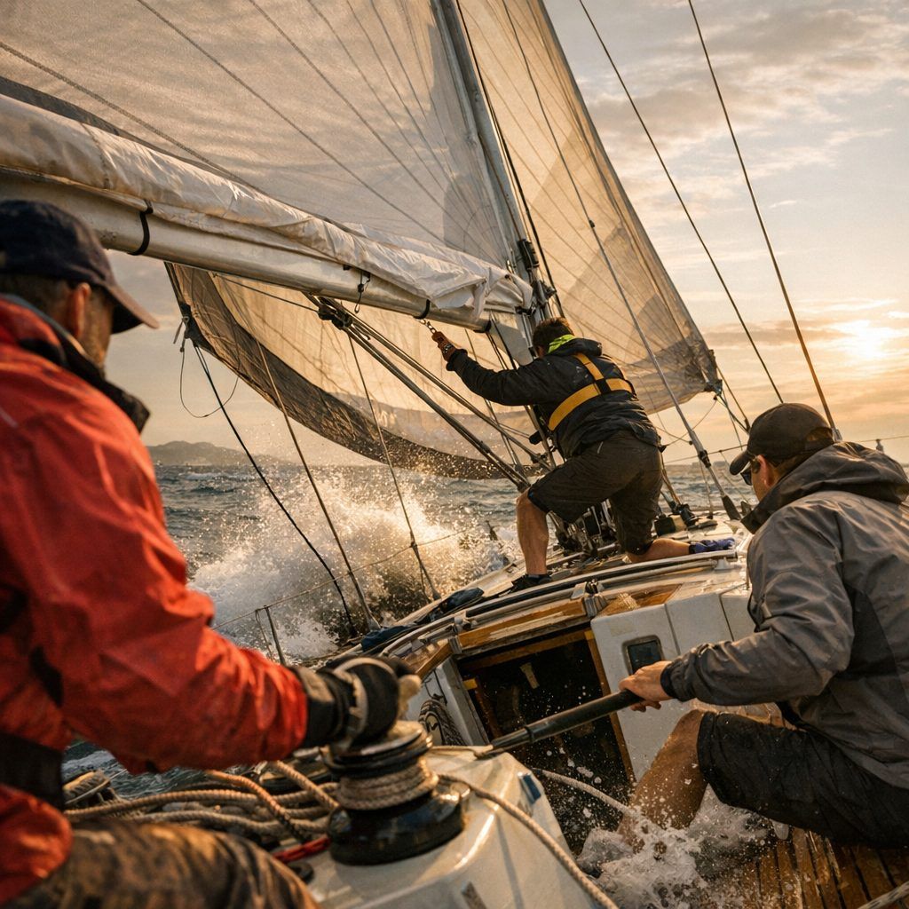 Adapter la manœuvre au vent, à la mer et au type de bateau