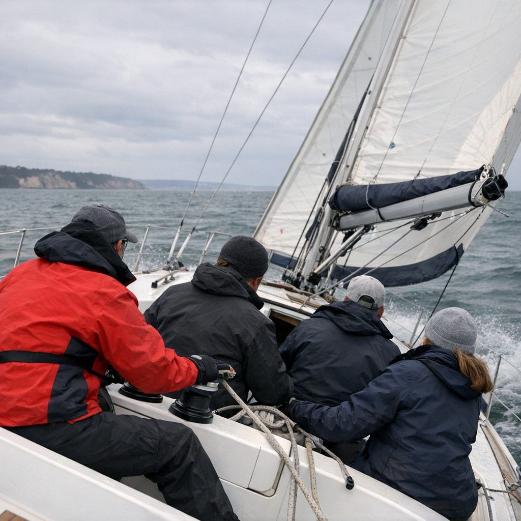 Virement de bord : barre, voiles et relance maîtrisés