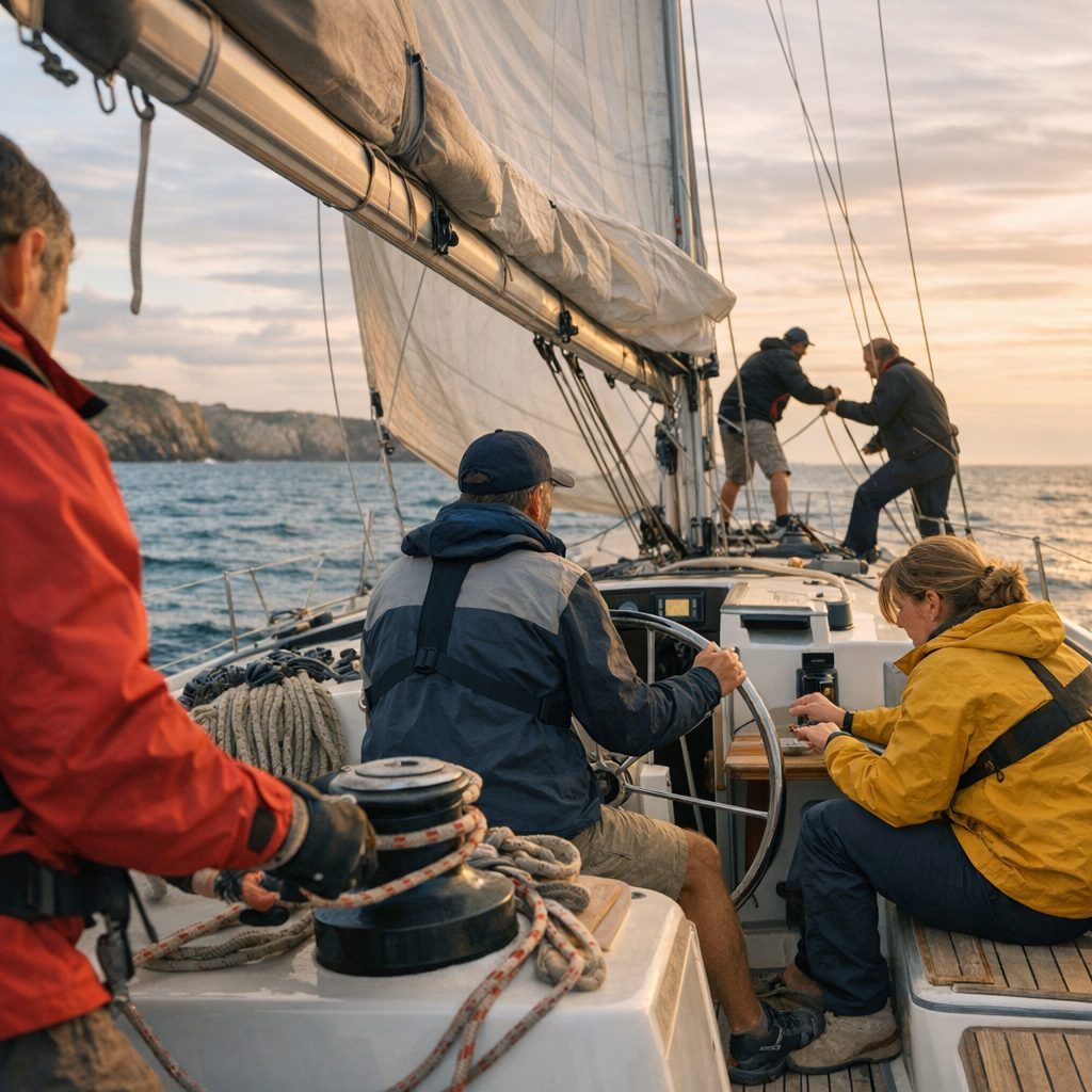 Ce que vous apprenez vraiment : manœuvres, navigation et vie en équipage