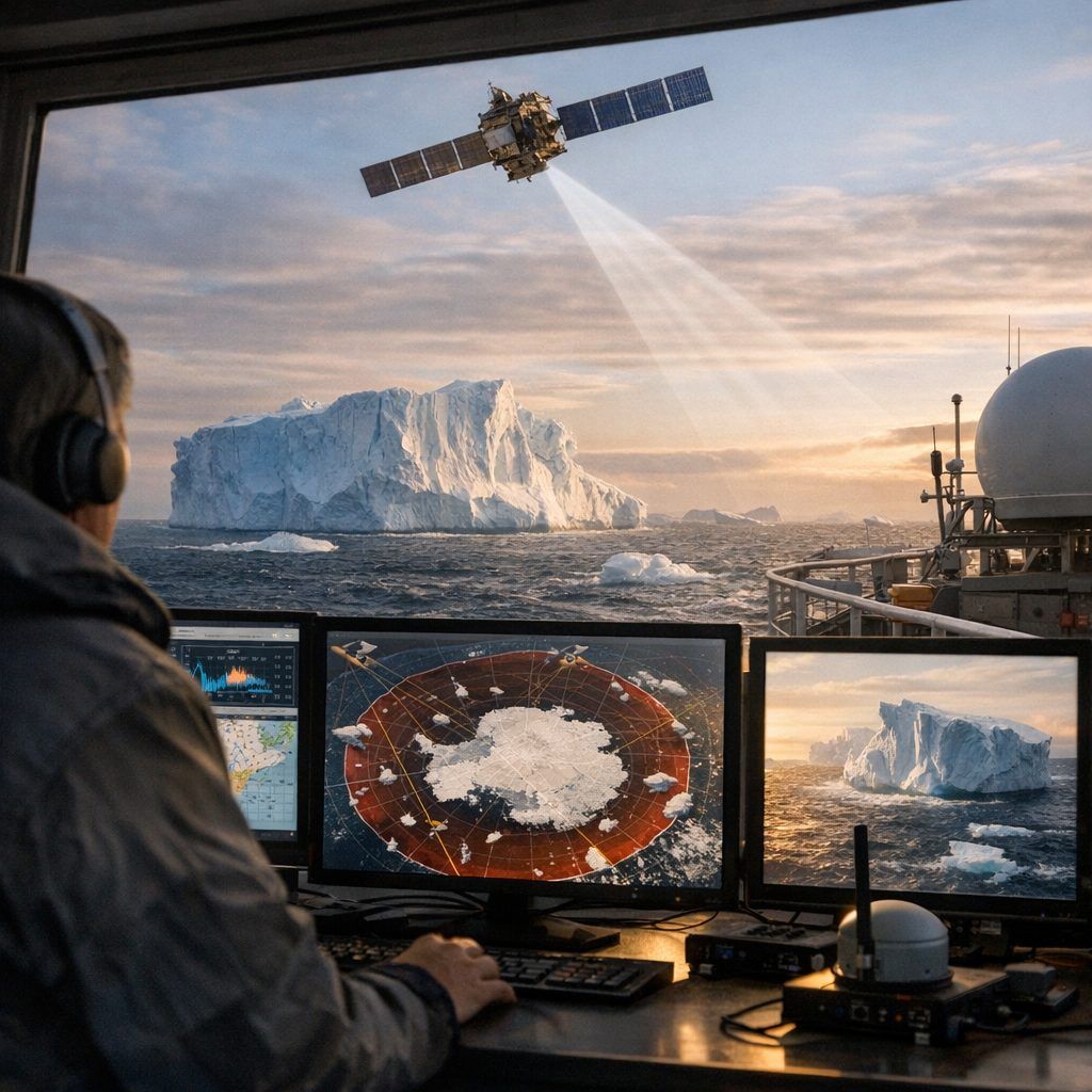 Satellites, CLS et veille des icebergs : la partie invisible